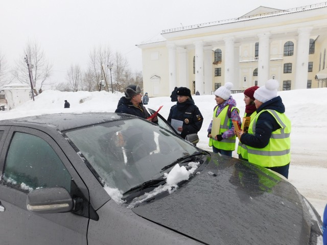 Акция "Поздравление водителя" прошла в Александровске