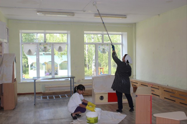 В детском саду поселка Карьер Известняк начаты ремонтные работы