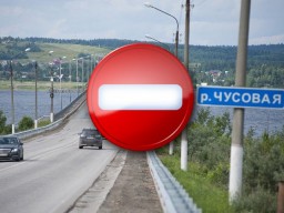 Сегодня ночью движение по Чусовскому мосту ограничили на два года