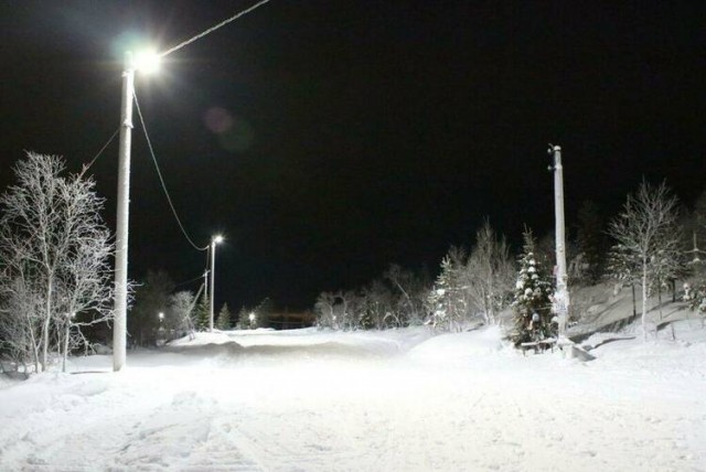 С 1 декабря на лыжной трассе в Александровске будет работать освещение