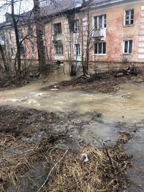 В Александровске подтопило жилые дома