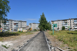 На площадке «Океан» завершено асфальтирование пешеходных дорожек