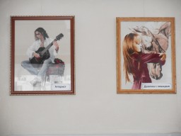 Выставка вышитых картин в библиотеки Всеволодо-Вильвы