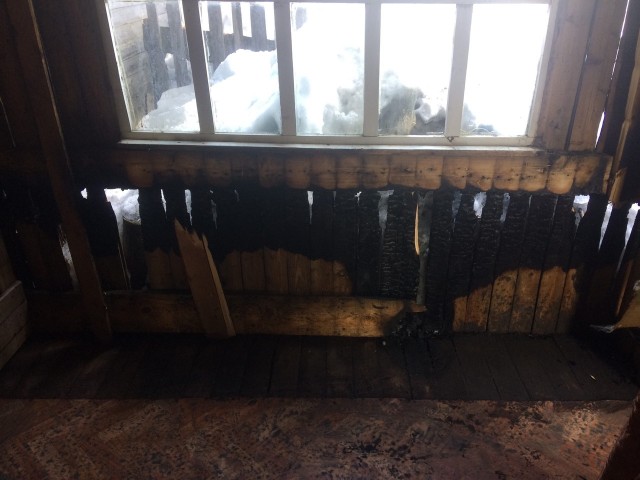 26 марта в Яйве произошёл пожар в жилом доме